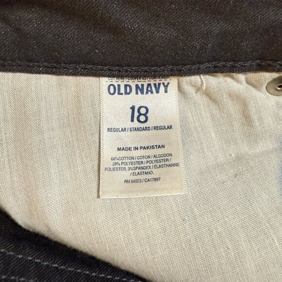 Old Navy Rockstar Dark Gray Sparkle Skinny Jeans Women’s Size 18 Stretch Denim - Picture 5 of 8